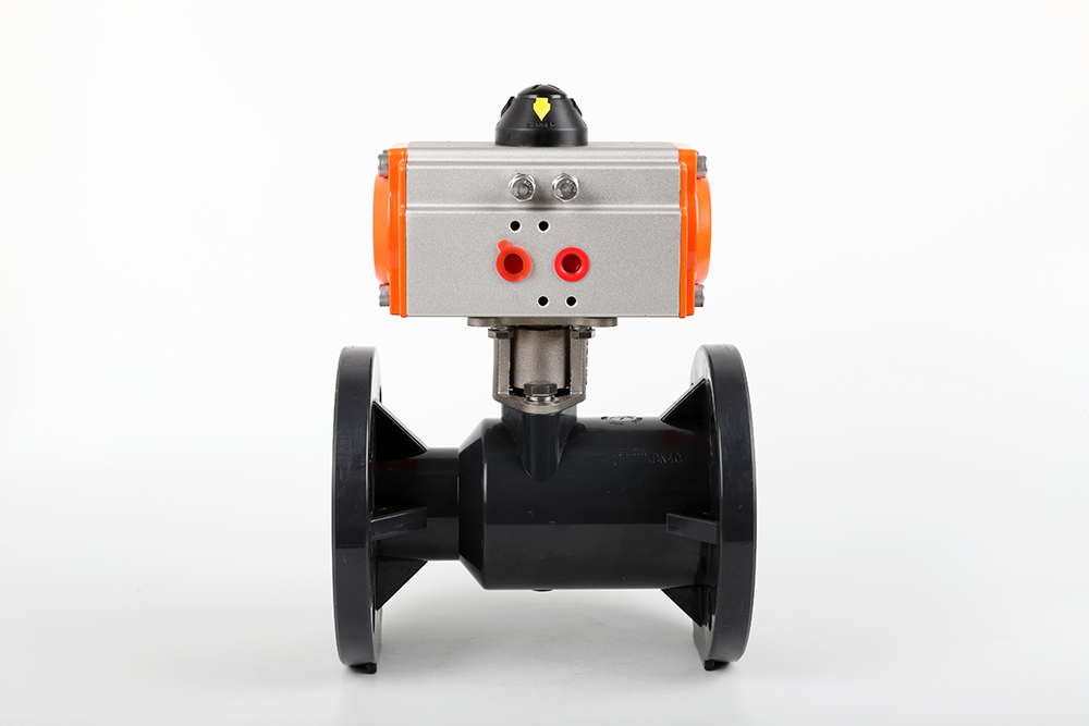 肇源气动法兰一体球阀